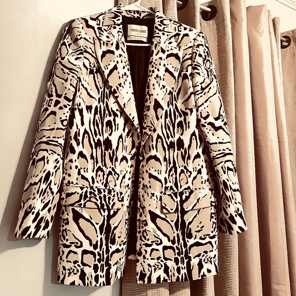 Robert Cavalli printed women's suit